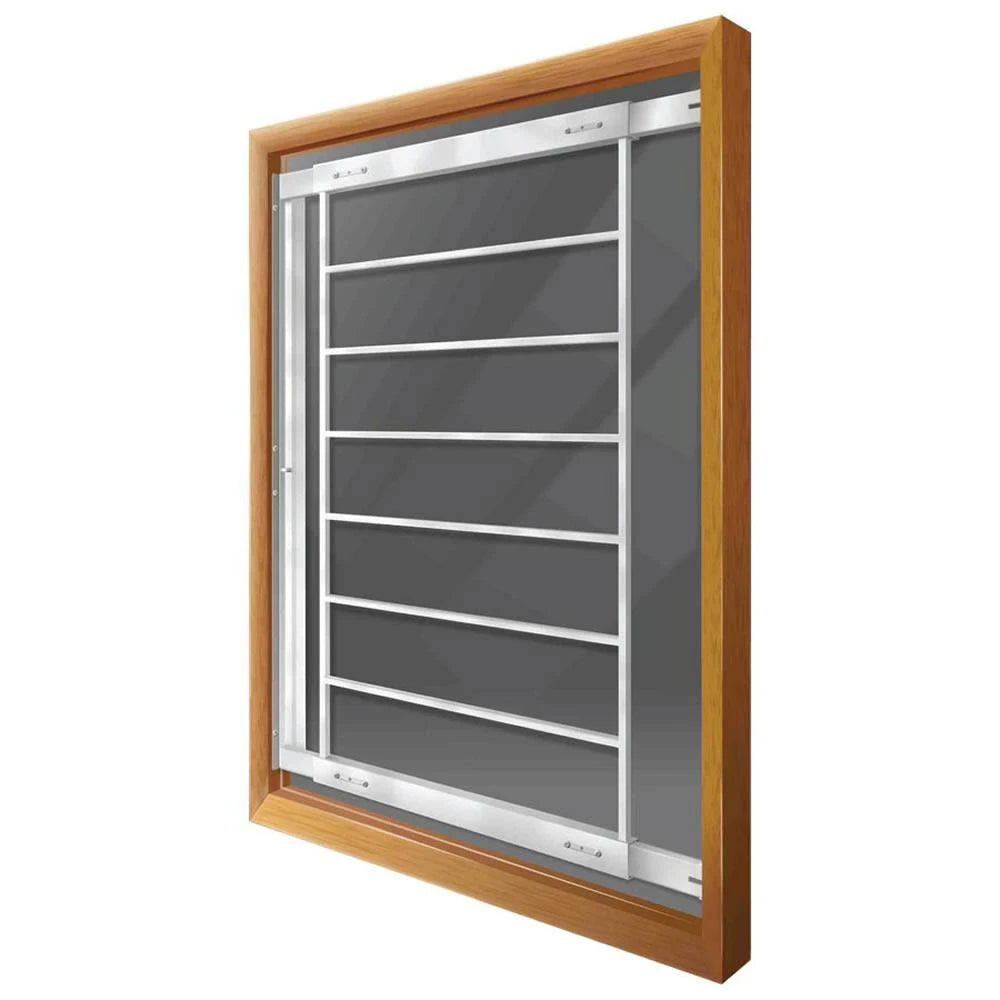 White 8-Bar Window Guard O2514