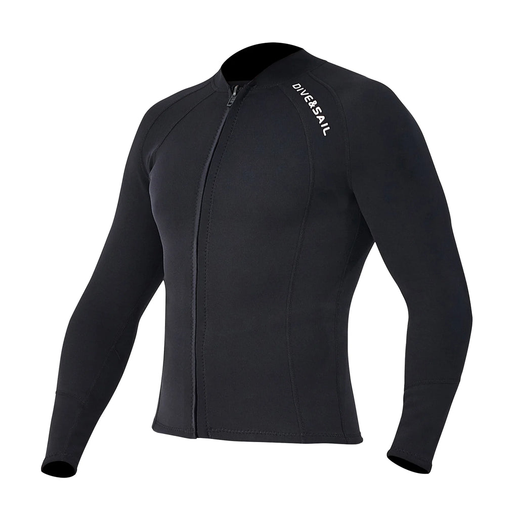 2mm Neoprene Front Zipper Wetsuits Jacket Long Sleeves M2087