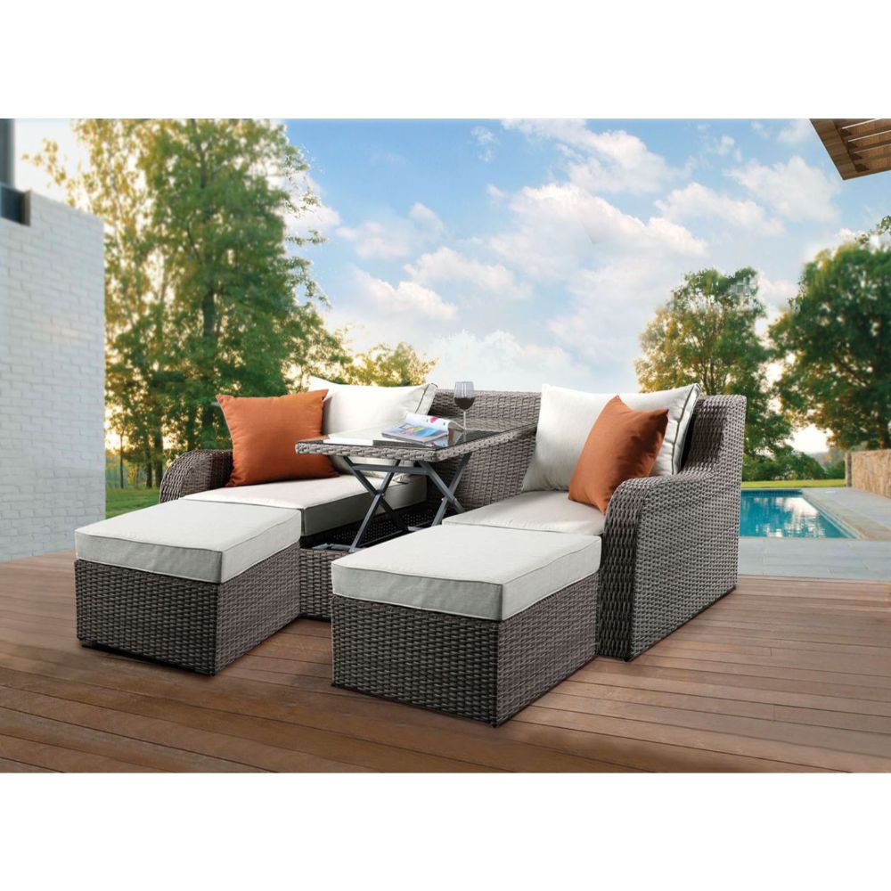 Patio Sofa & Ottoman H19986