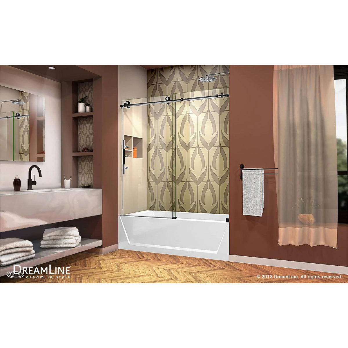 Fully Frameless Sliding Tub Door M767368