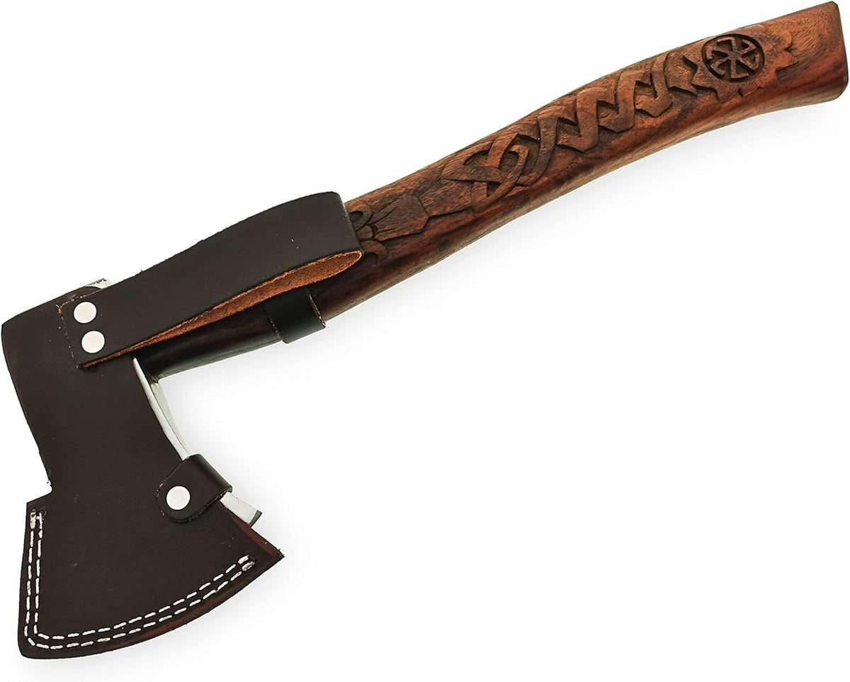 16 Inches Carbon Steel Axe with Rose Wood Handle J20070