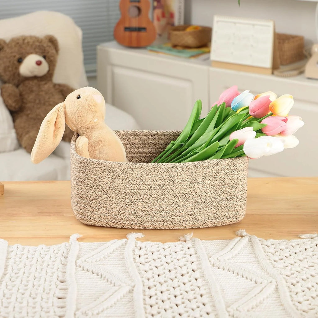Small Storage Baskets 3 Packs Light Pink H52601