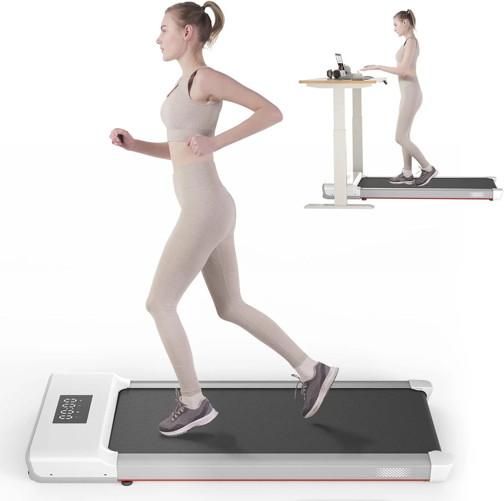 300lb White Portable Under Desk Treadmill I26316
