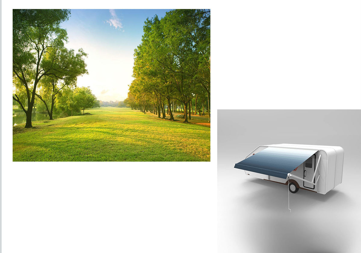 15x8 Feet 100% PVC RV Awning Fabric Replacement N638919