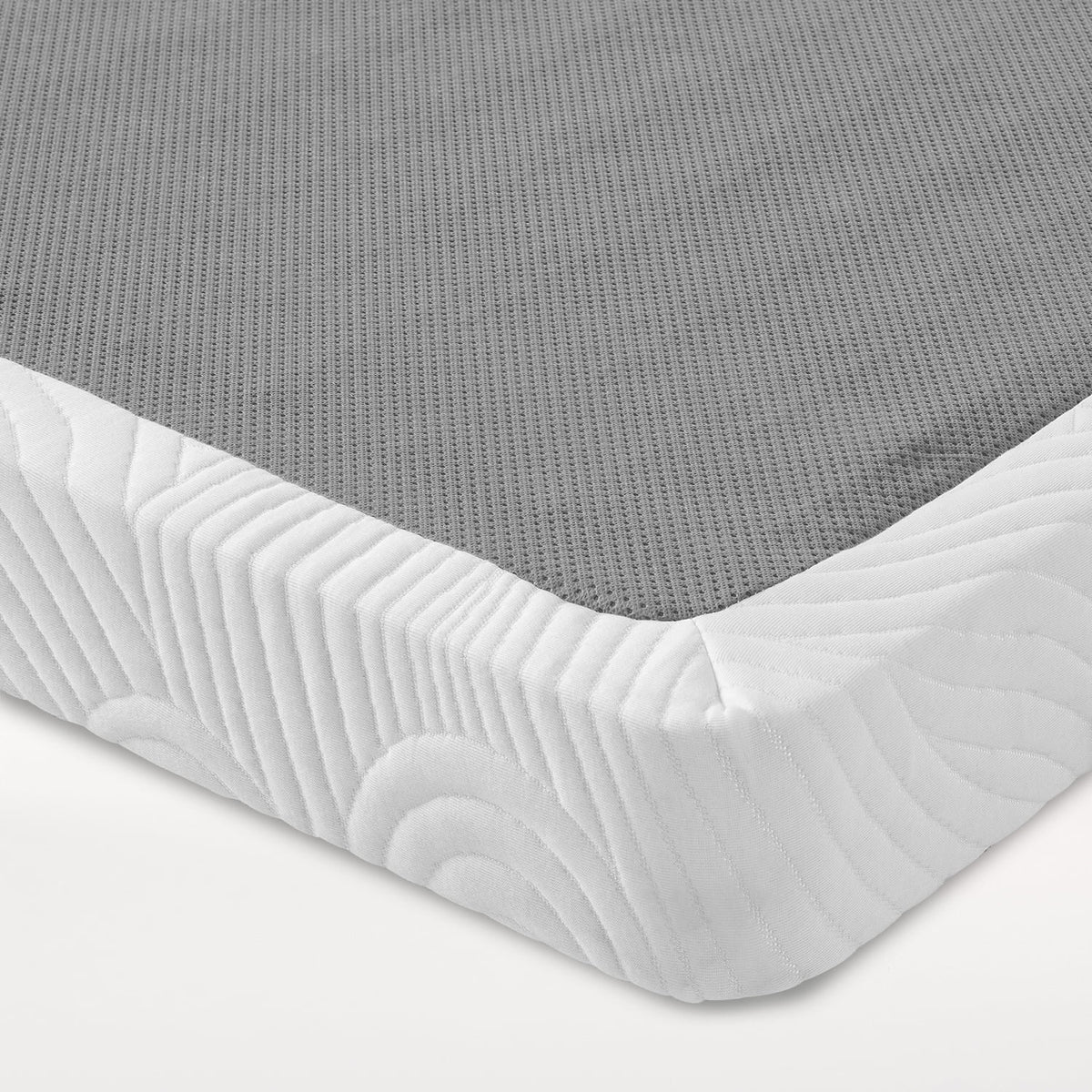 White 4" Queen Metal Mattress Foundation L2507