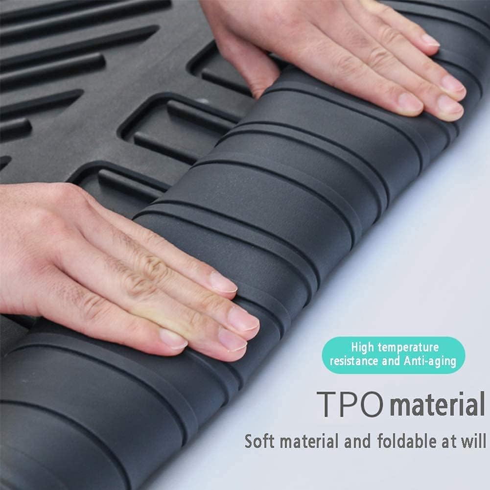 Black TPO Heavy Duty Waterproof Rear Cargo Tray Trunk Floor Mat Protector S578