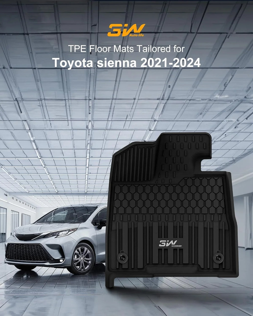 TPE All Weather Floor Mats for Toyota Sienna 7 Seat A816917