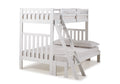 White Twin Over Full Bunk Bed J433415