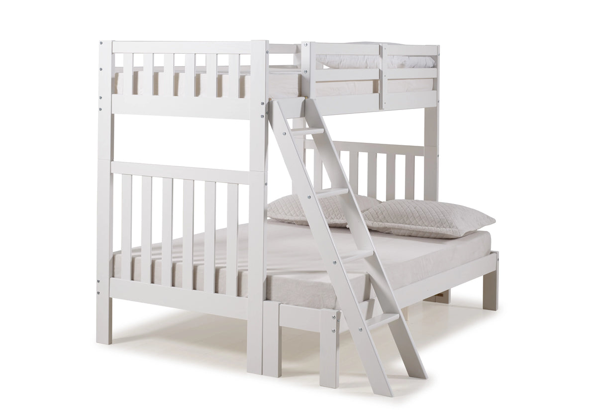 White Twin Over Full Bunk Bed J433415