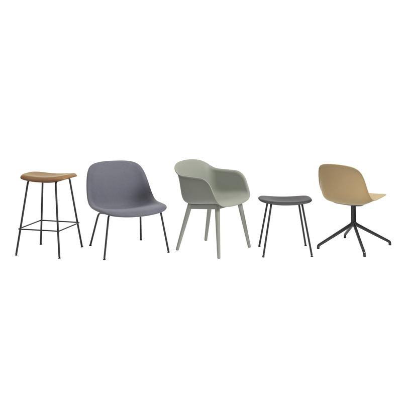 Black Fiber Bar Stool U659