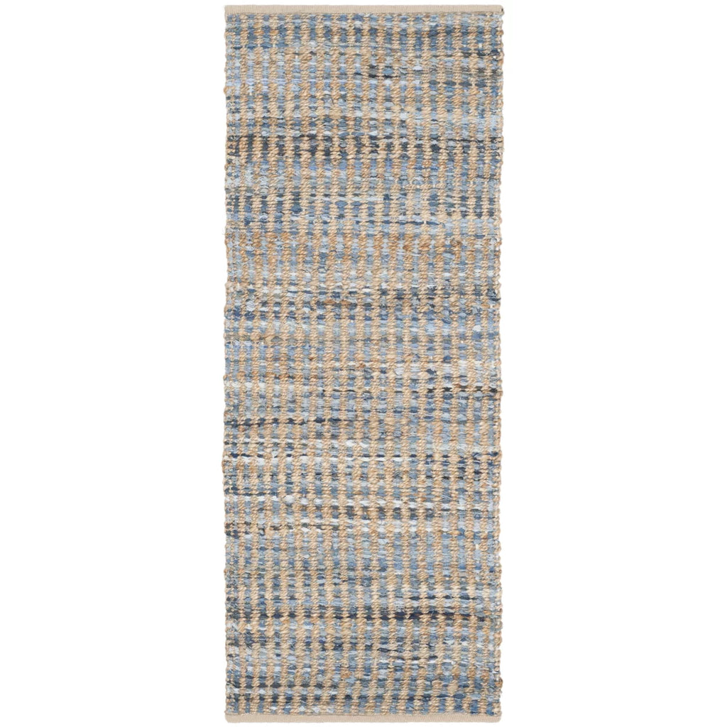 Handwoven Natural Blue Rug Z740607