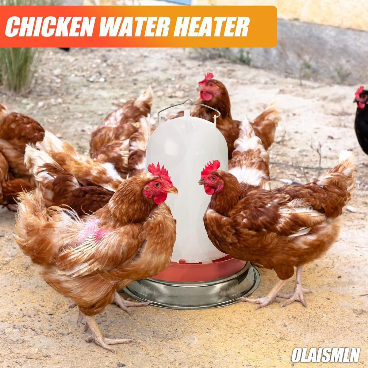 Heated Base for Poultry Waterer with 7.9ft Cable U400528
