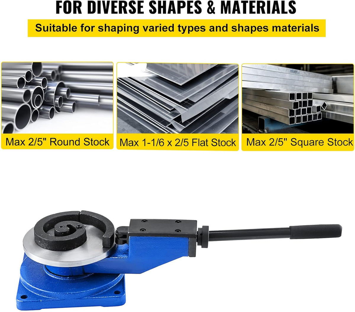 Metal Scroll Bender with 3 Scroll Bender Tools G89836