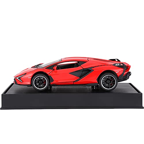 Blue Metal Model Car with Light and Sound Pull Back Toy Car B833203