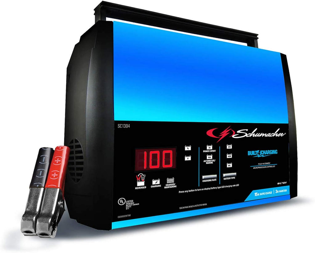 15 Amp 3 Amp 6V 12V Automatic Battery Charger Maintainer I402