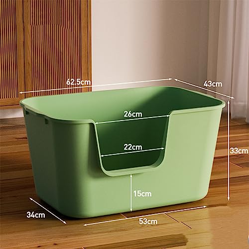 Extra Large Litter Box with High Sides 24.60" Lx16.92 Wx12.99 H, Yellow T623409