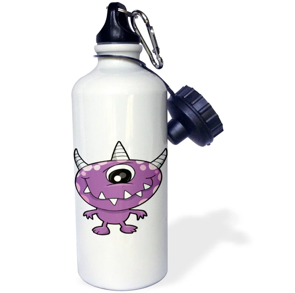 Purple People Eater Monster Sports Water Bottle, 21oz H1569