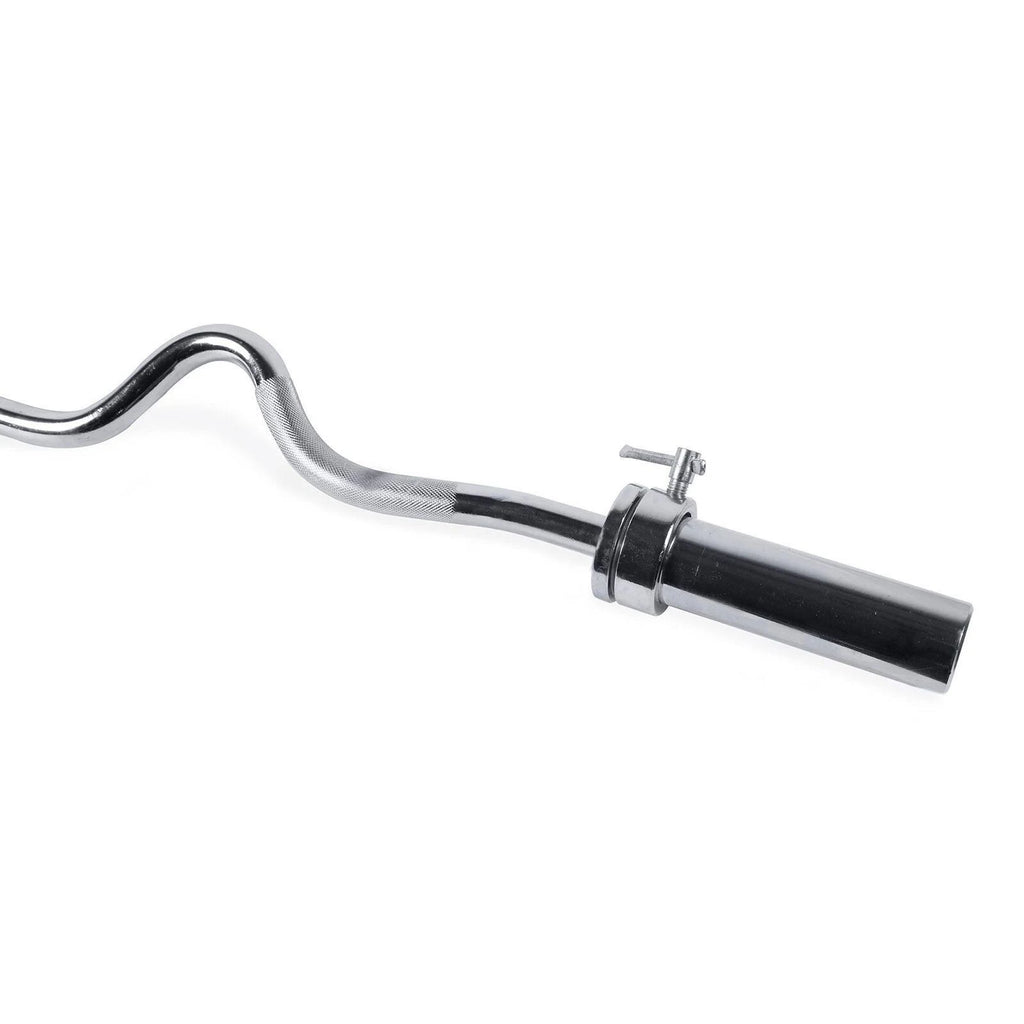 Chrome Olympic Super Curl Bar Z9130