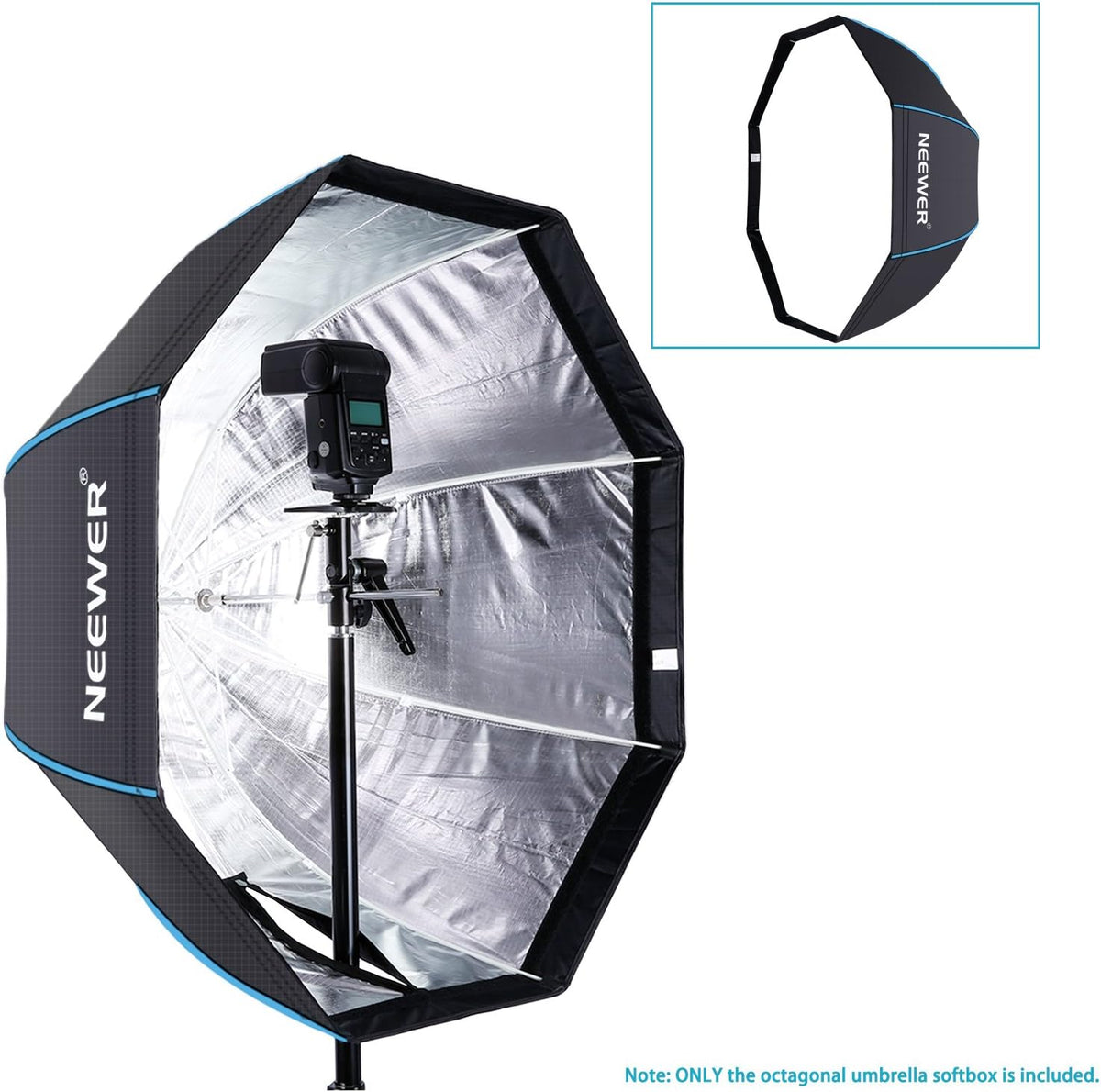 Portable Octagonal Umbrella Softbox with White Diffuser and Carrying Bag W9983