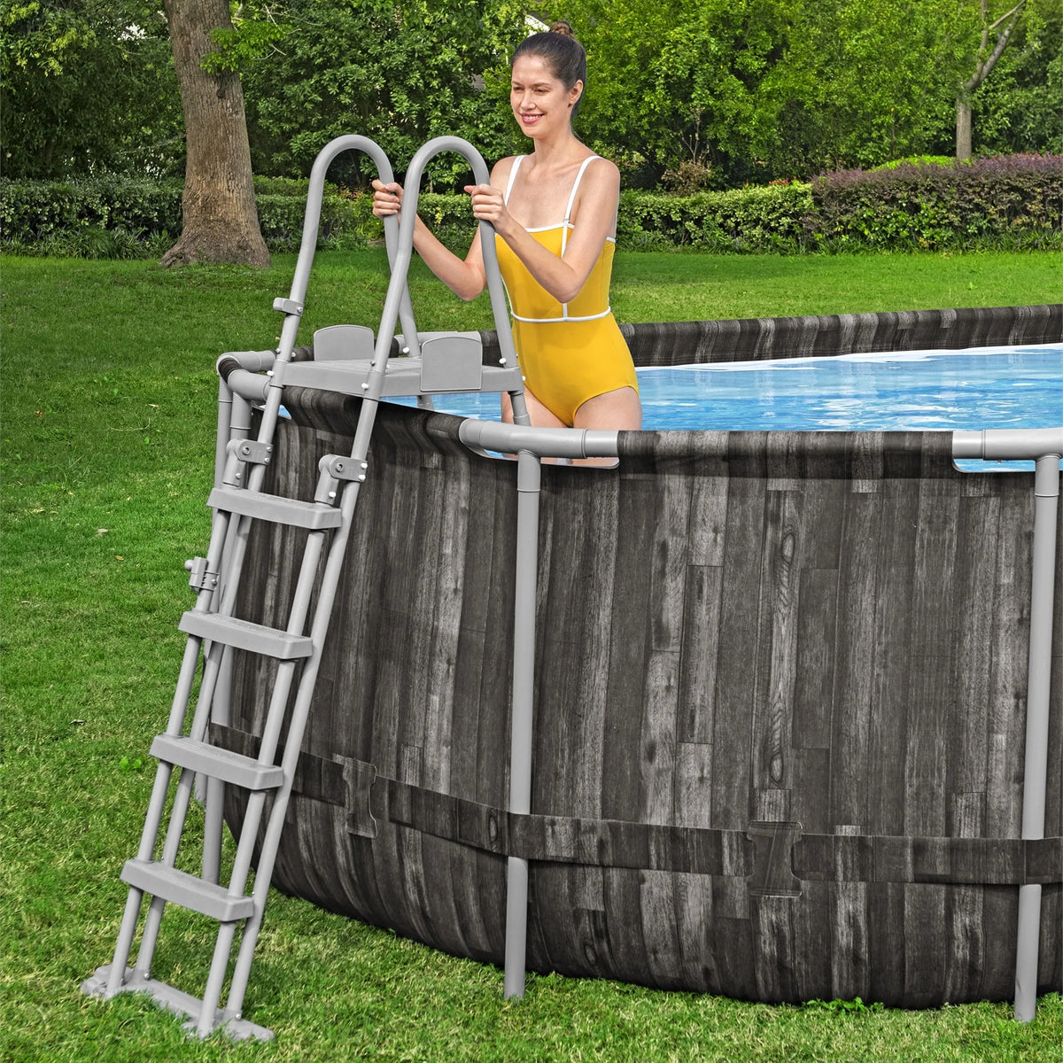 24' x 12' x 52" Oval Above Ground Swimming Pool Set G7723