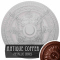 Burnished Mahogany Crackle Ceiling Medallion X82168