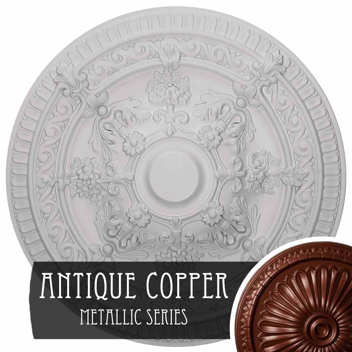Burnished Mahogany Crackle Ceiling Medallion X82168