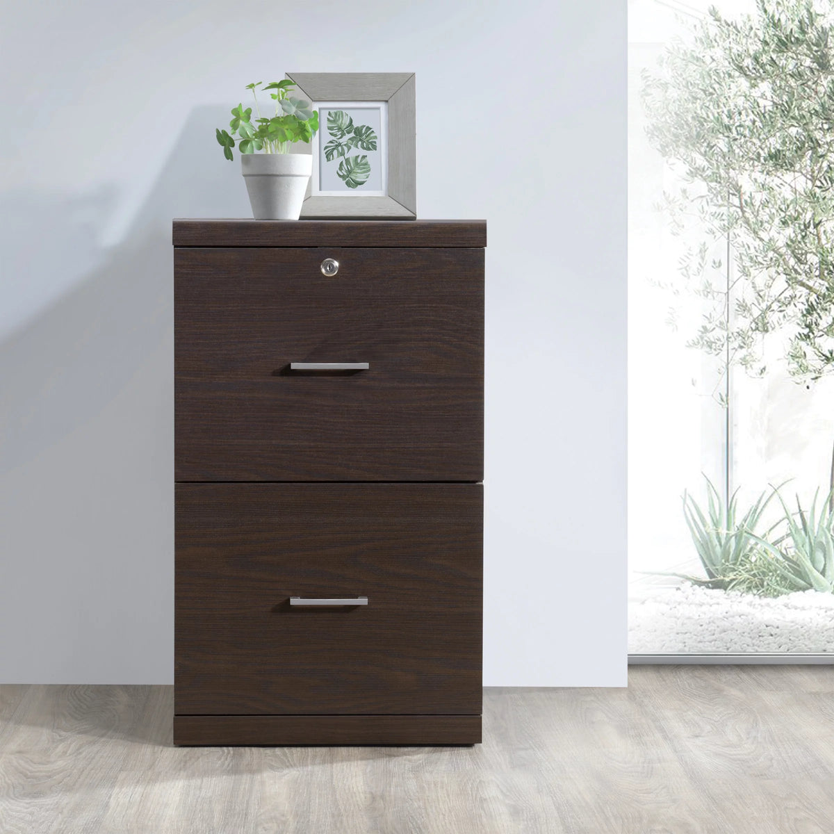 Engineered Wood Writing Desk Natural Finish J81948