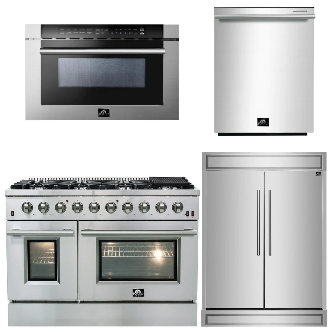 48 Gas Range, 60 Refrigerator, Microwave Drawer, Dishwasher C22820