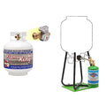 20 lb Steel Propane Tank Cylinder and 2-Pack Refillable 1LB Propane Cylinders P643917