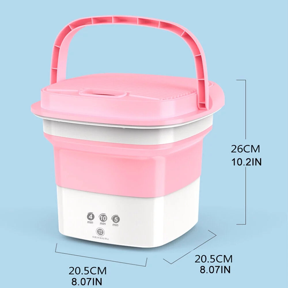 Mini Portable Folding Washing Machine with Dryer Bucket P657
