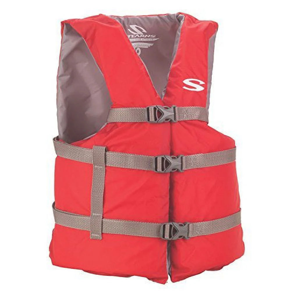 Red Adult Life Jacket Vest Flotation B128958