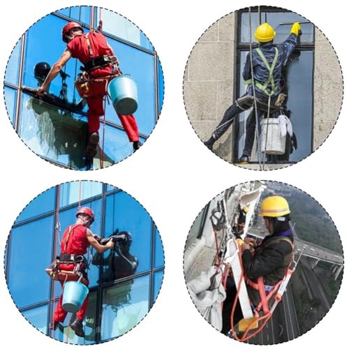 Rope Pulley Hoist 2200 lbs, Heavy Duty Pulley, 8:1 Power Pulley Block and Tackle System D370605