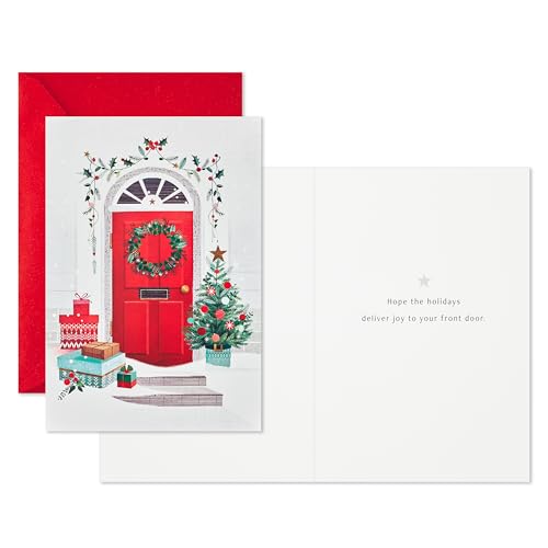 40 Cards and 40 Envelopes Red Front Door Boxed Christmas Cards N202