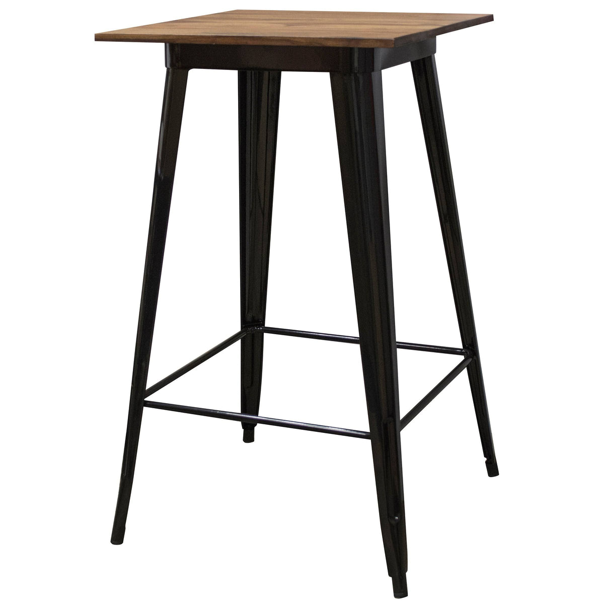 Sheesham and Metal Pub Height Table T7174