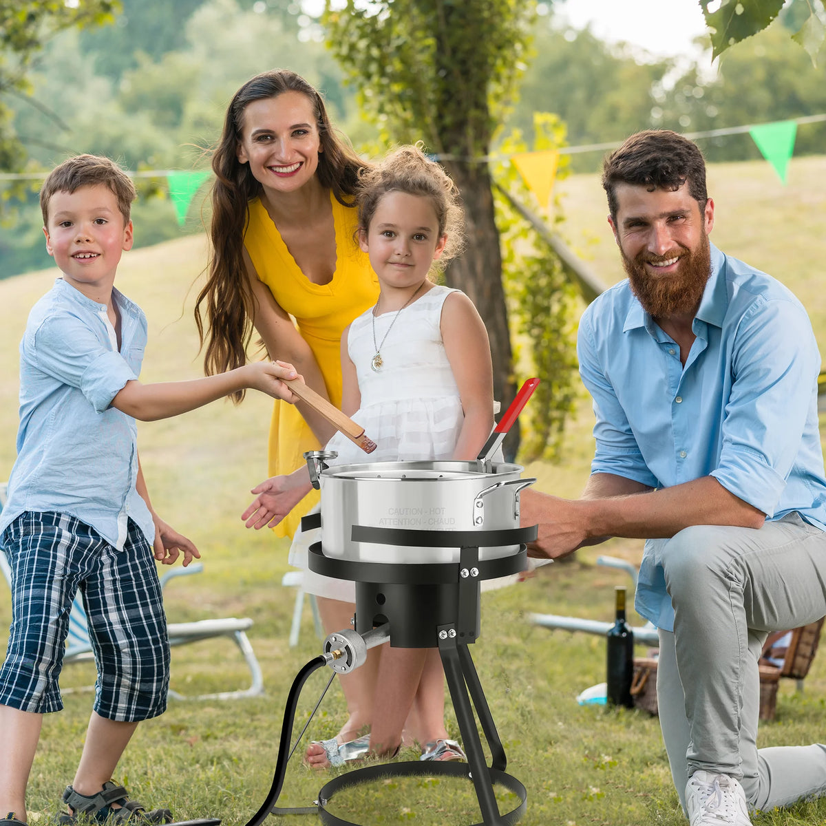 10 Quart Aluminum Propane Outdoor Fish Fryer Set W88206