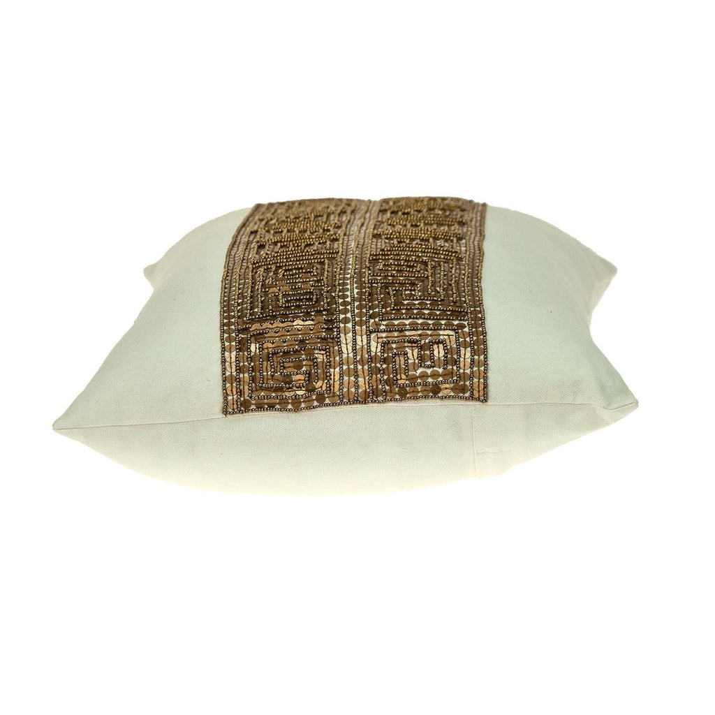 Off White Lumbar Throw Pillow X54235