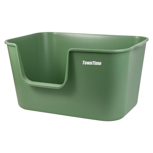 Extra Large Litter Box with High Sides 24.60" Lx16.92 Wx12.99 H, Yellow T623409