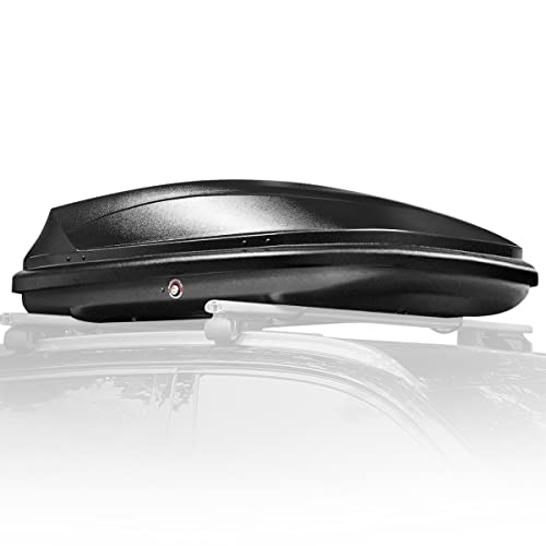 Hard Shell Roof Top Cargo Carrier, 53 x 34 x 15 Inches, 110 Pounds, 11 Cubic Feet, Glossy Black A612