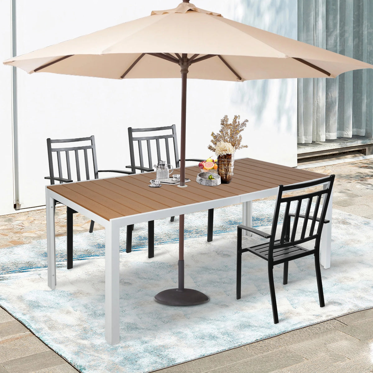 Aluminum Patio Dining Table for 8 Person C188692