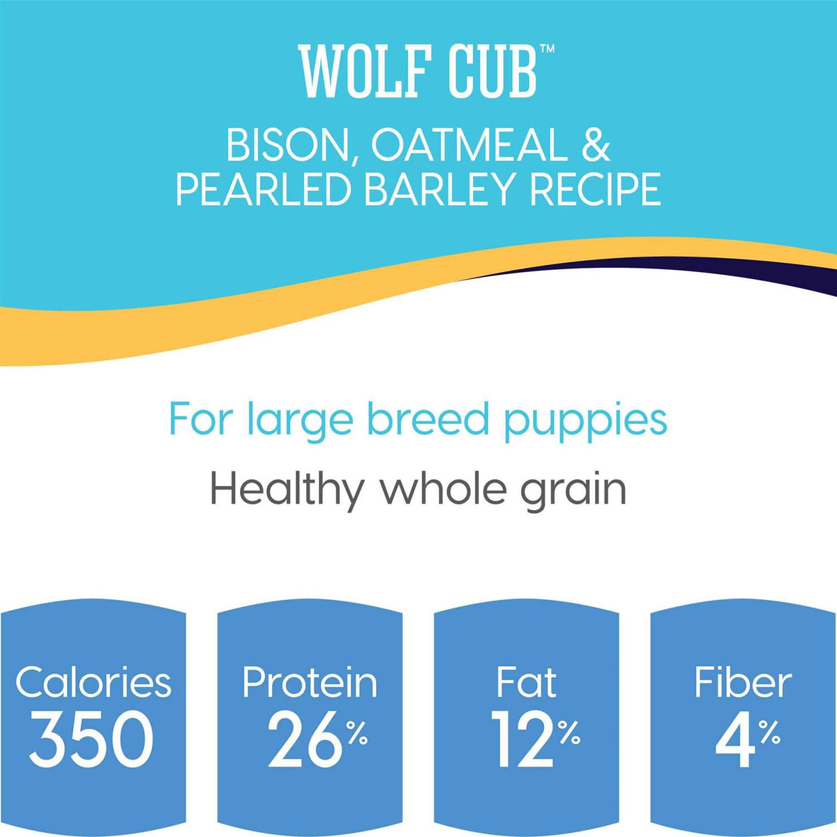 Solid Gold Wolf Cub Bison & Oatmeal Puppy Food J389