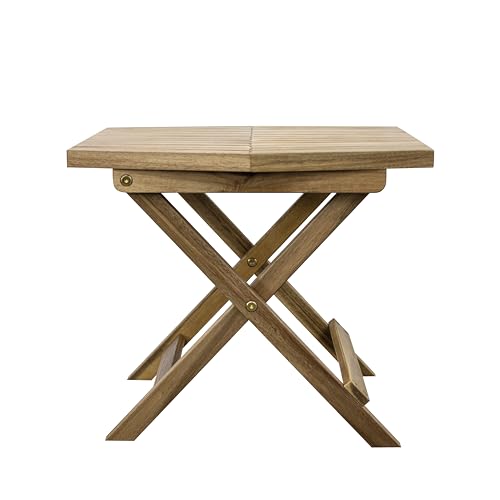 Chestnut Acacia Wooden Folding Table X37994