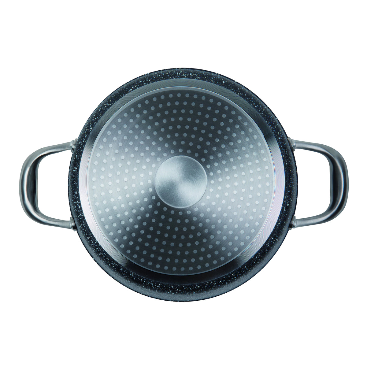 5 qt. Non-Stick Cast Aluminum Stock Pot with Glass Lid U620