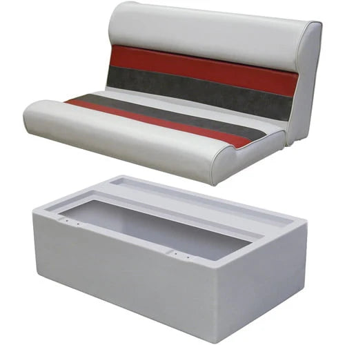 White Pontoon Bench Seat Base F72705