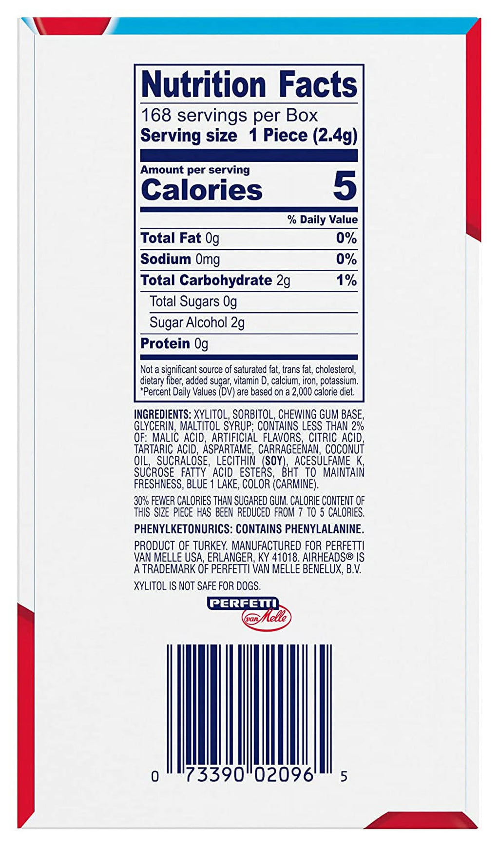 Blue Raspberry Gum - Pack of 12 T75544