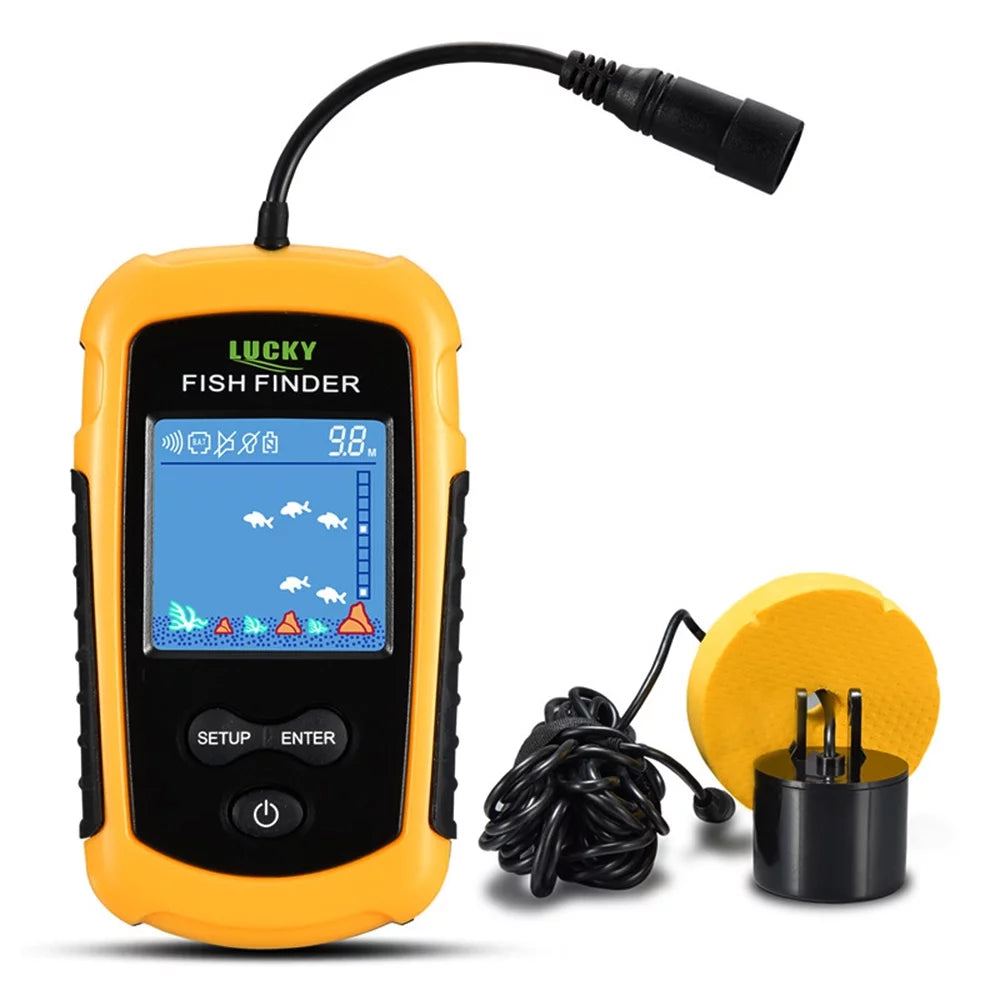 Portable Wired Fish Finder 100M Depth Sonar T642