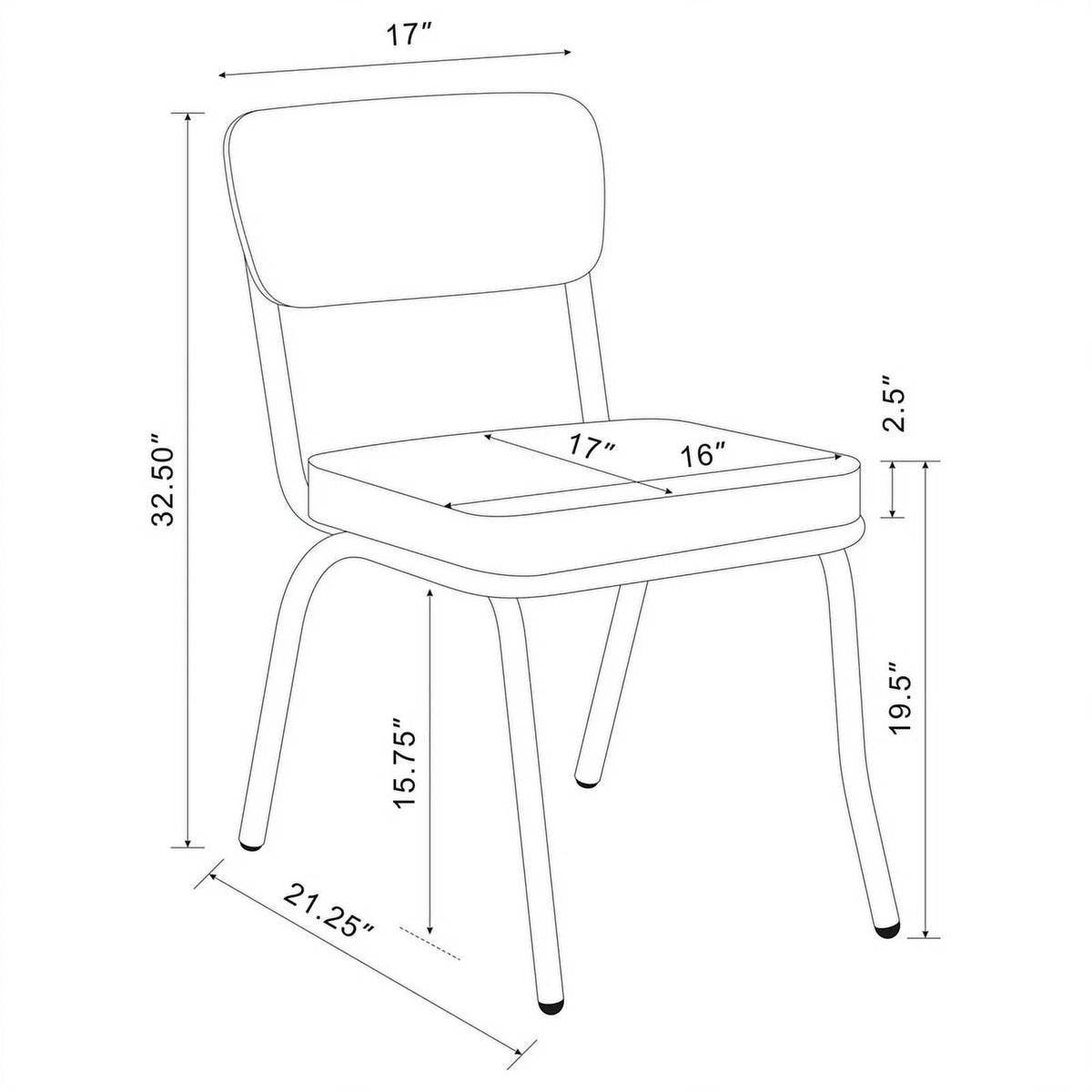 5-Piece Metal Round Dining Set Y752