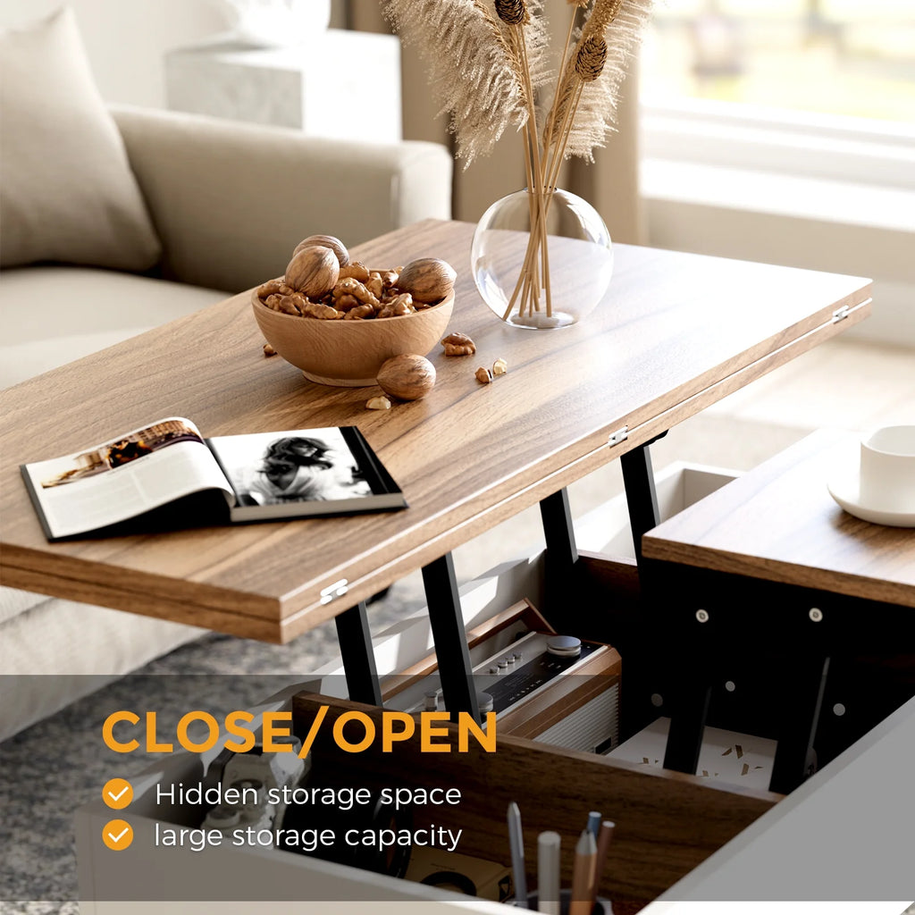 3 in 1 Lift Top Coffee Table with Storage Q7340