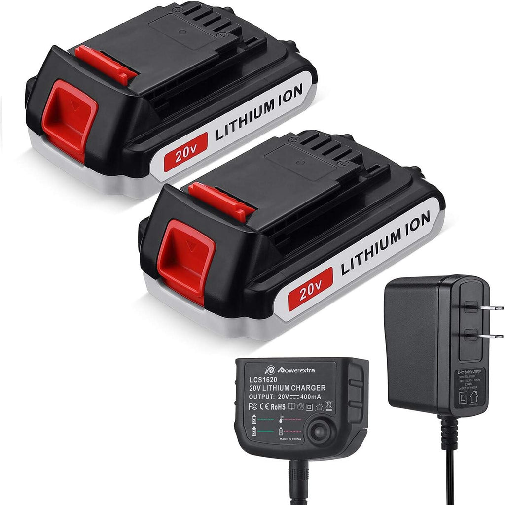2 Pack 3.0Ah Battery and Charger for 20V MAX I7872