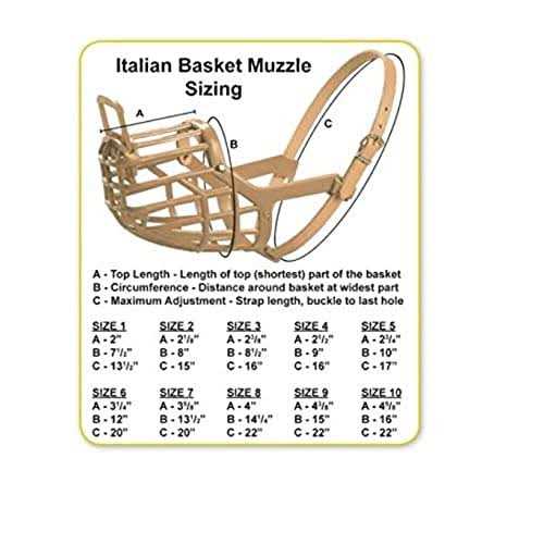 Italian Basket Dog Muzzle K36304
