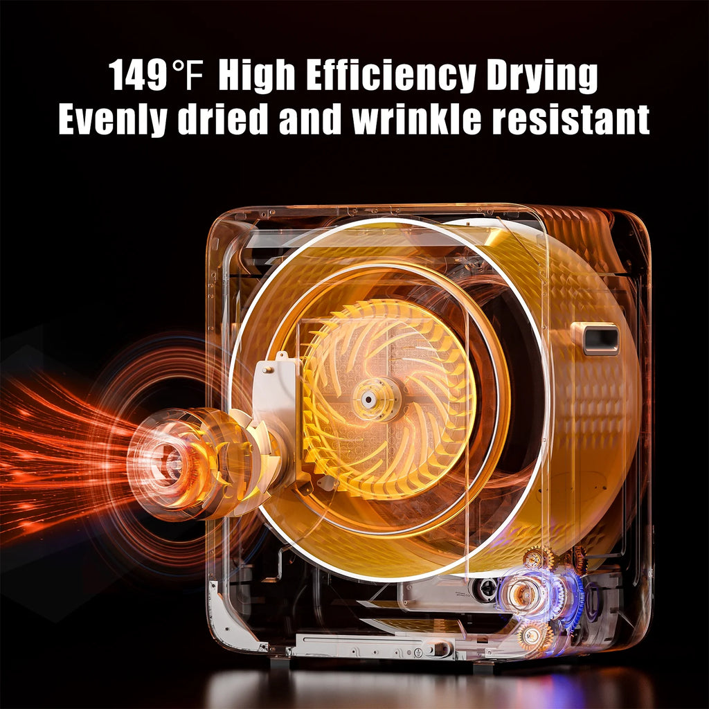 850W 1.6 Cu.ft. Electric Portable Dryer U185679